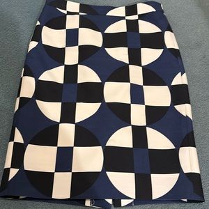 Geometric Pencil Skirt